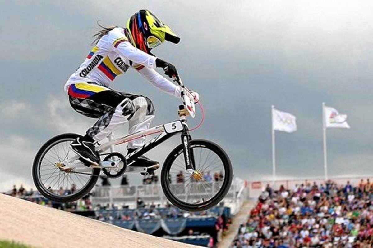 Mariana Pajón, medalla de oro en BMX (Foto: AFP/VANGUARDIA LIBERAL)