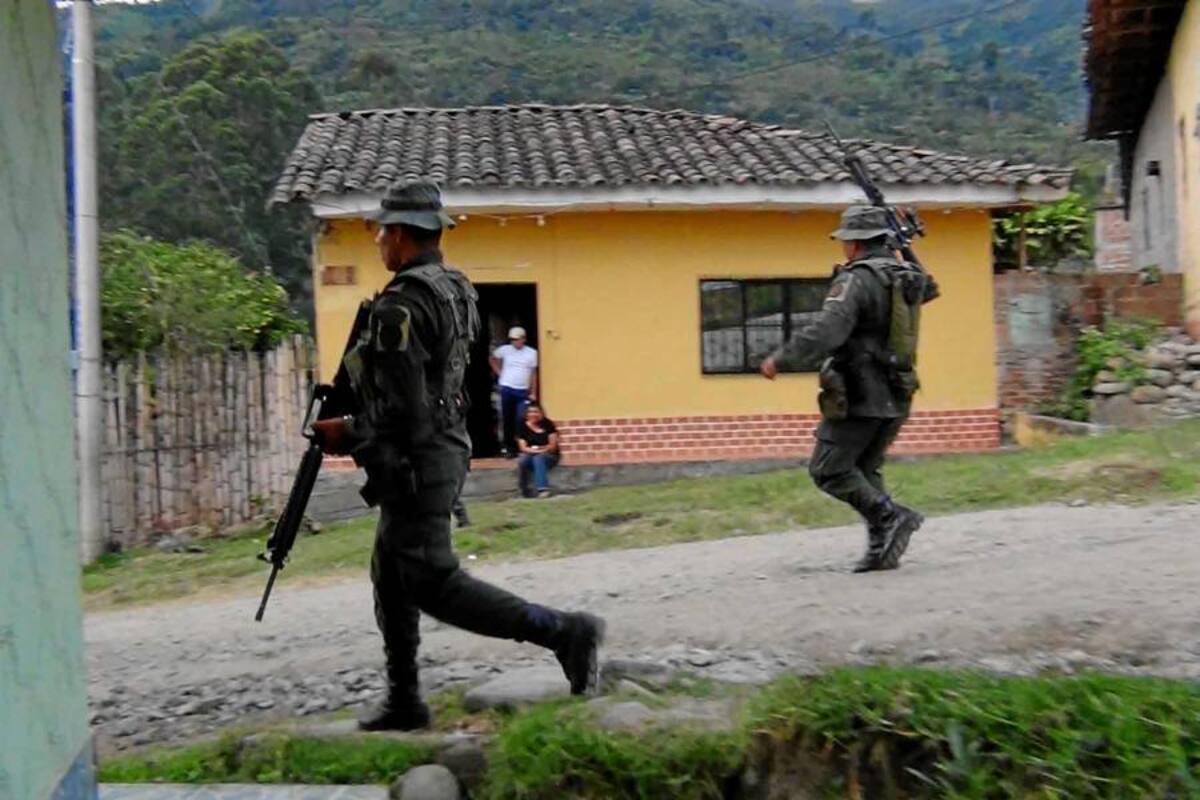 Ráfagas de fusil en Toribío a la llegada de Santos (Foto: Archivo/VANGUARDIA LIBERAL)