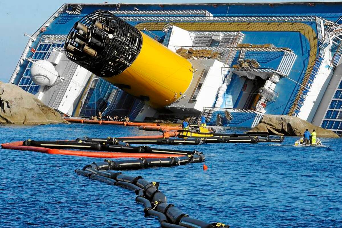 Concluye la extracción de carburante del crucero Costa Concordia (Foto: AFP/ VANGUARDIA LIBERAL)