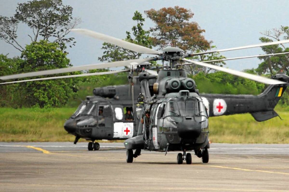 Llegan a Villavicencio los helicópteros para las liberaciones (Foto: Archivo/VANGURDIA LIBERAL)