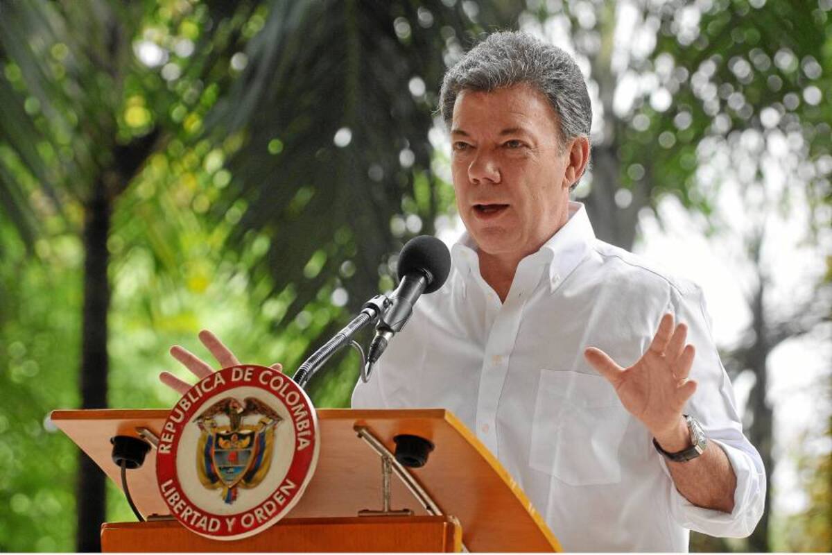 Presidente Juan Manuel Santos (Foto: Archivo / Vanguardia Liberal)