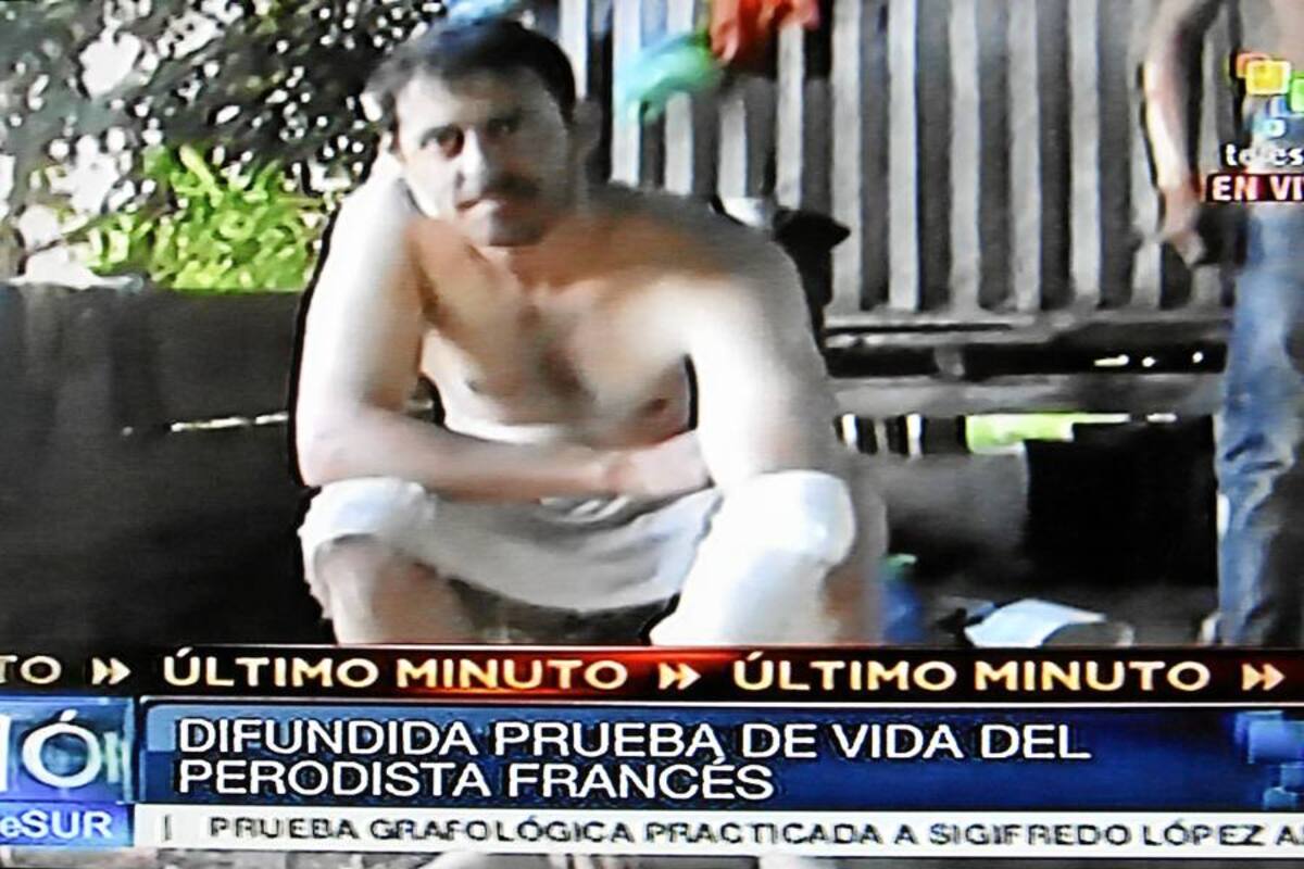 Emiten pruebas de supervivencia de Roméo Langlois (Foto: Colprensa/VANGUARDIA LIBERAL)