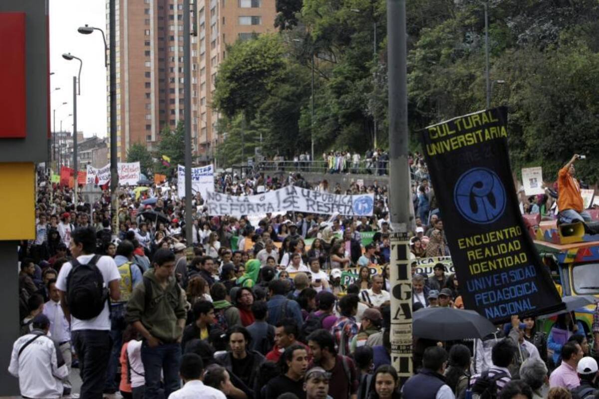 Marchan estudiantes en todo el continente (Foto: Colprensa/VANGUARDIA LIBERAL)