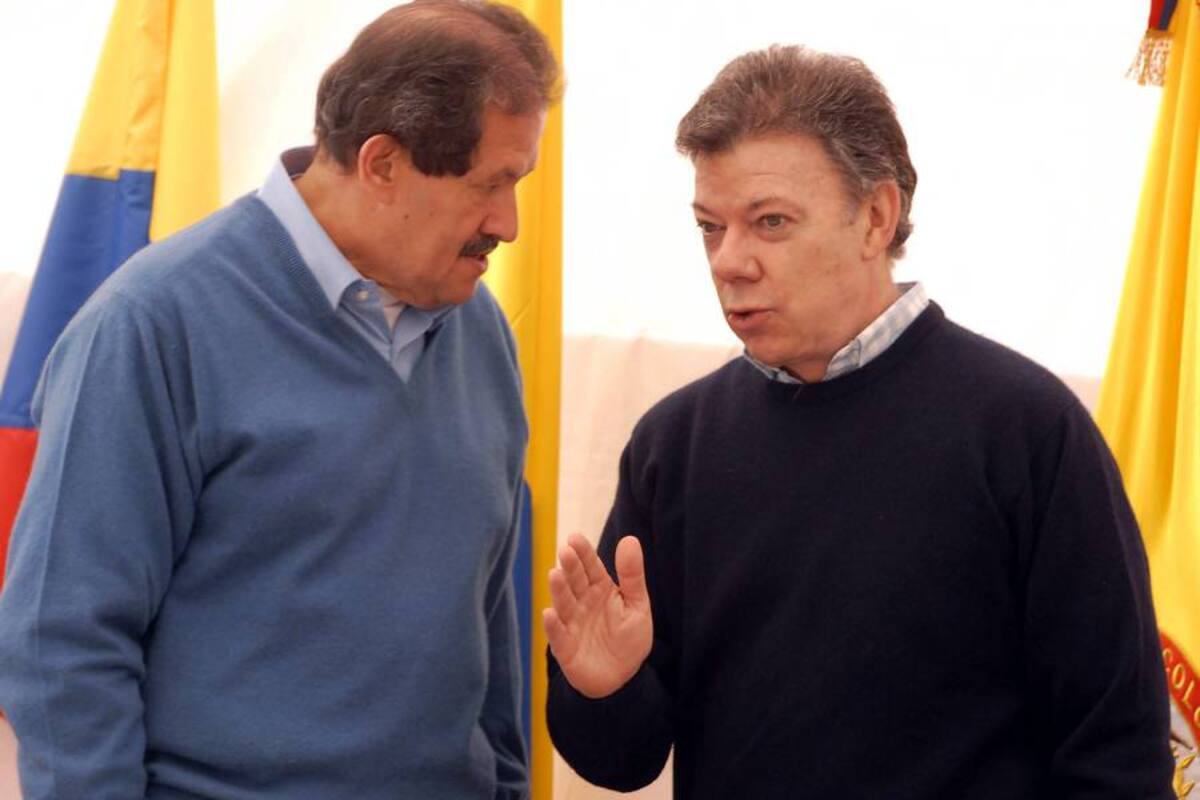 El presidente de la República, Juan Manuel Santos, le puso punto final este sábado a la polémica que surgió entre Planeación Nacional y el vicepresidente de la República, Angelino Garzón, por la medición de la pobreza, y dijo que “la ropa sucia se lava en casa”. (Foto: Colprensa/VANGUARDIA LIBERAL)