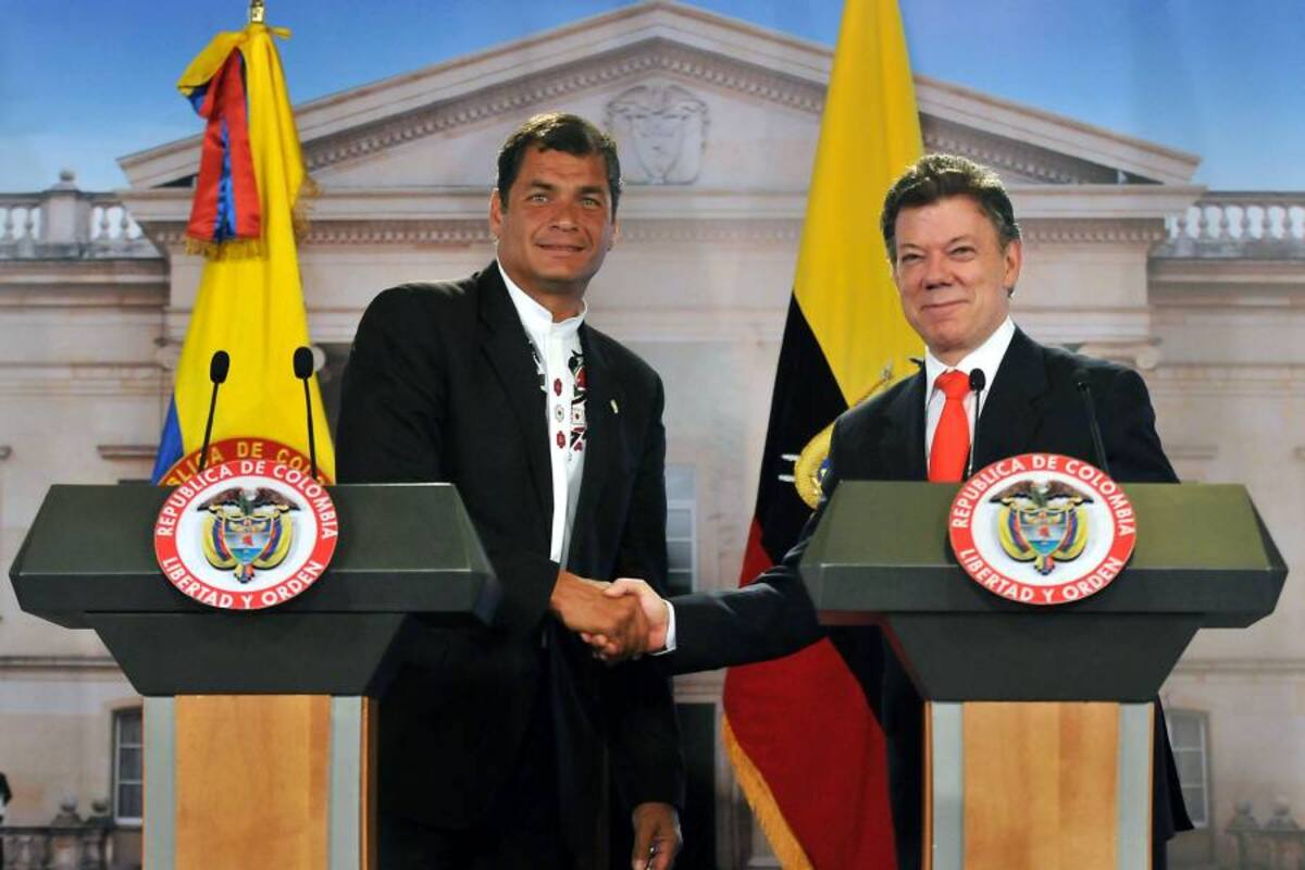 Presidentes Rafael Correa y Juan Manuel Santos (Foto: Archivo/VANGUARDIA LIBERAL)