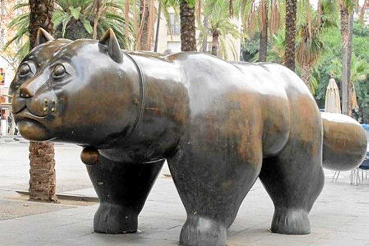 Roban un bigote de la escultura "El Gato" donada por Botero a Medellín (Foto: Tomada de internet / VANGUARDIA LIBERAL)