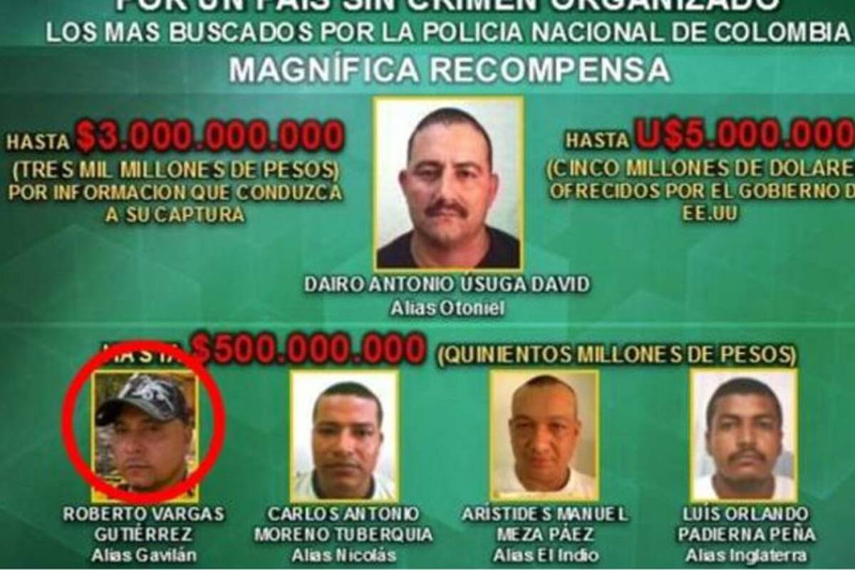 Este es el golpe más importante contra el "Clan del Golfo” desde 2013. (Foto: Archivo/VANGUARDIALIBERAL)