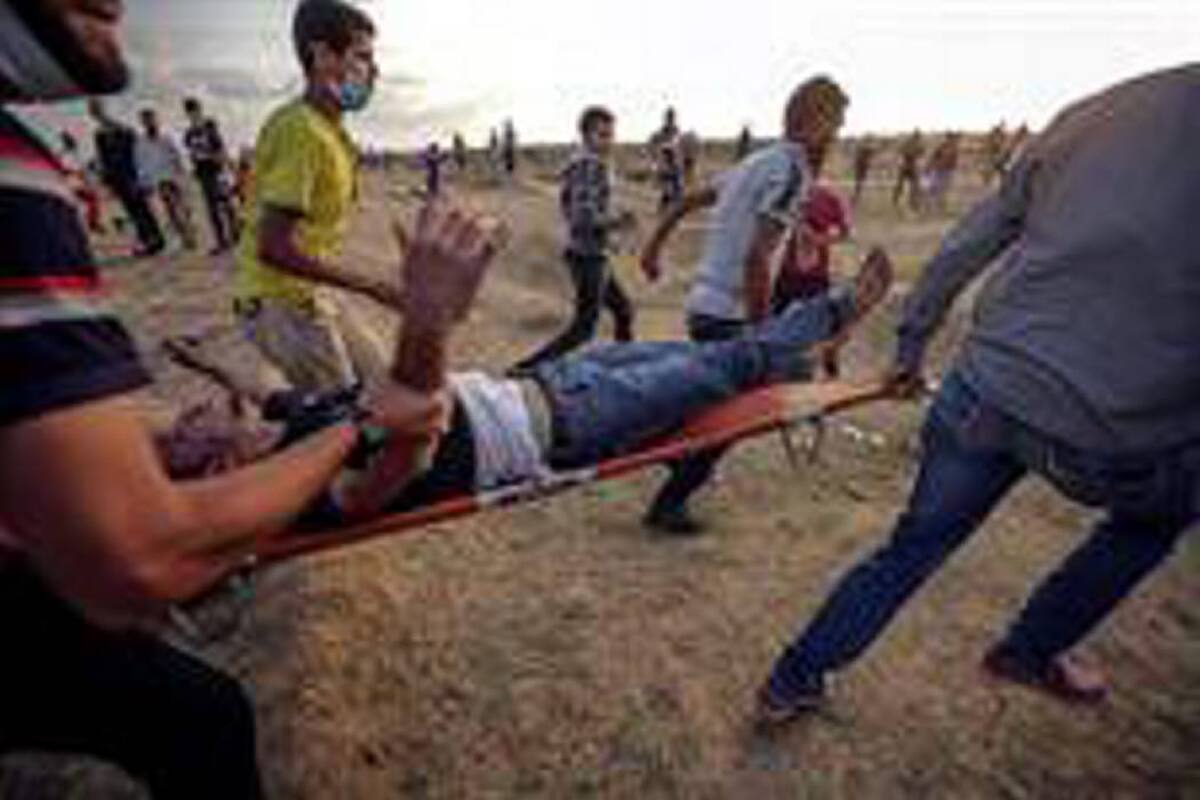 Un palestino muerto en Gaza por fuego israelí (Foto: EFE / VANGUARDIA )