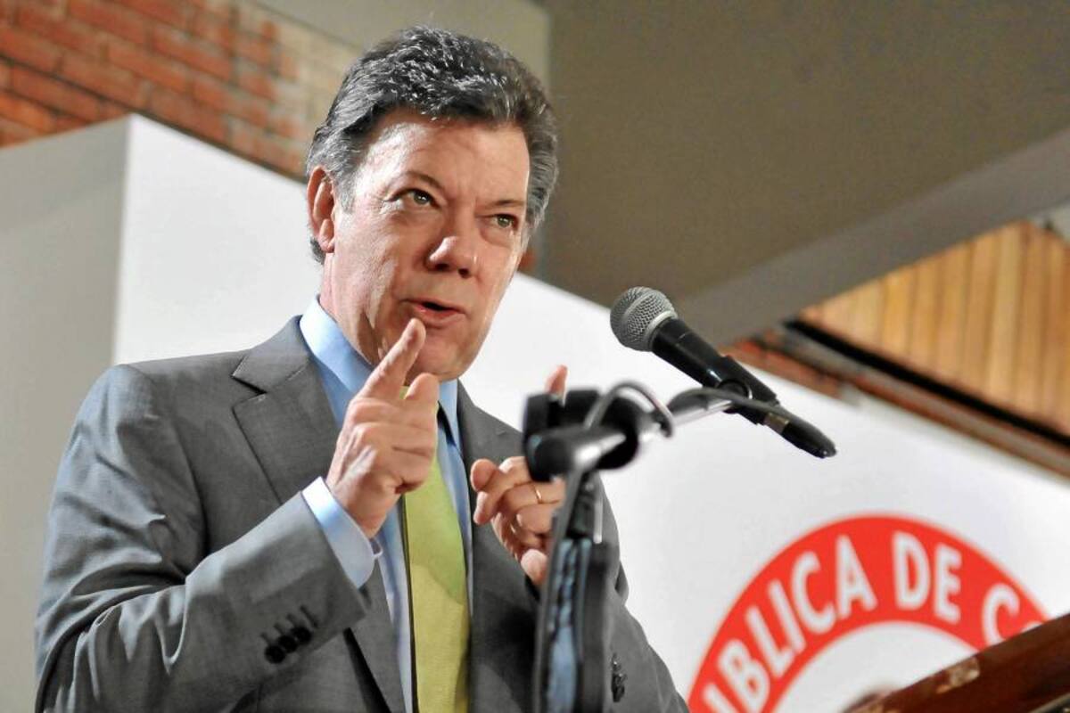 Presidente Santos anuncia importante golpe contra las Farc (Foto: Colprensa/VANGUARDIA LIBERAL)