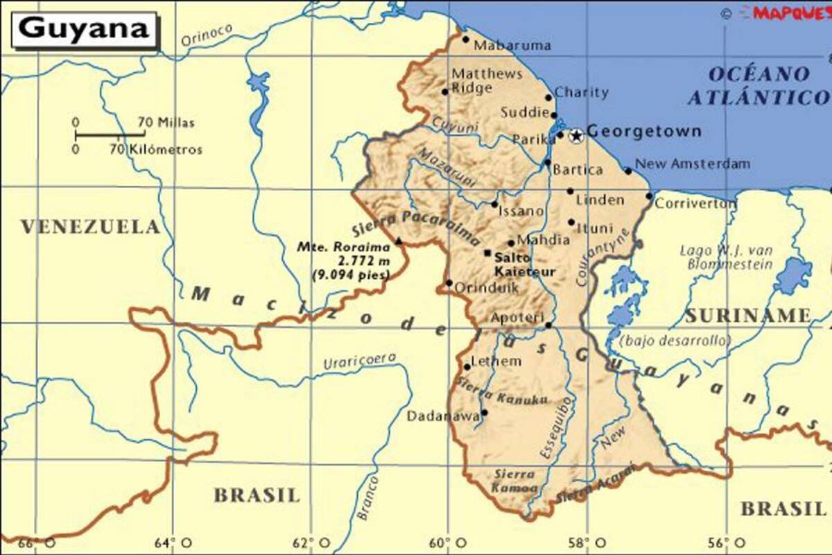 Venezuela y Guyana (Foto: Tomada de Internet/ VANGUARDIA LIBERAL)
