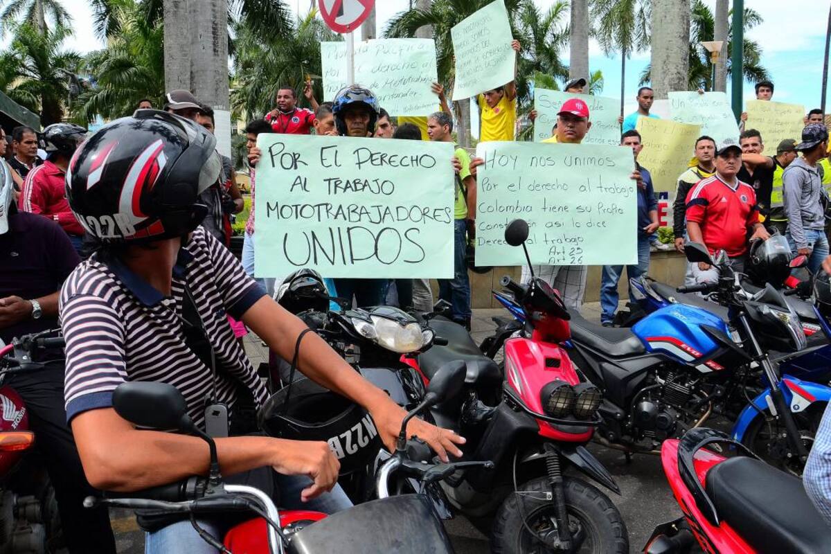 Transportadores informales se alistan para protestar este miércoles en Bucaramanga (Foto: Archivo/VANGUARDIA LIBERAL)