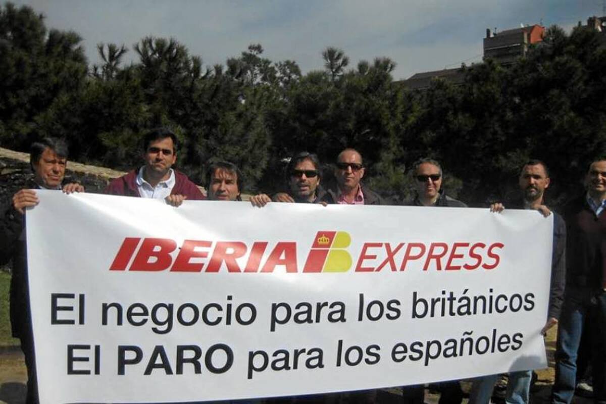 Huelga de pilotos de Iberia contra la creación de Iberia Express (Foto: Tomada de internet/VANGUARDIA LIBERAL)