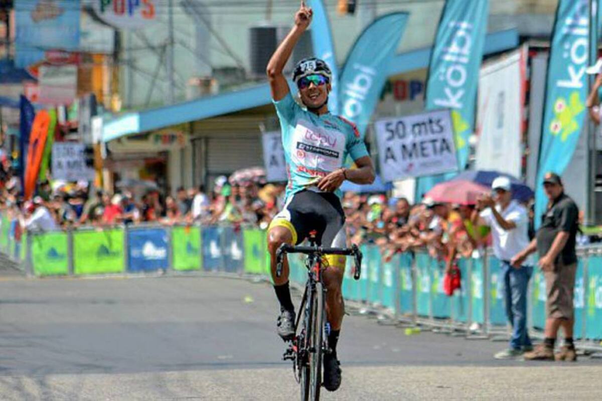 Colombiano Jonathan Cañaveral ganó etapa reina en Costa Rica (Foto: CORTESÍA NUESTRO CICLISMO)