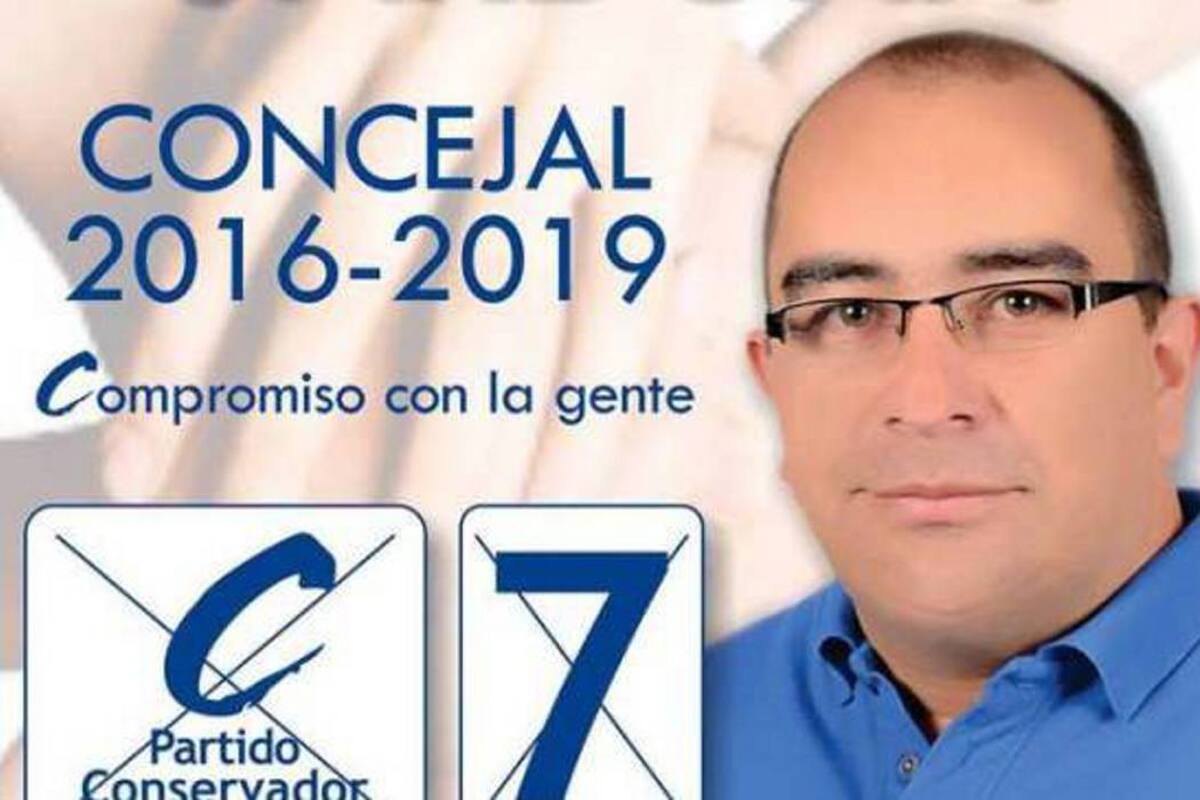 Foto del tarjetón de la campaña al Concejo de Ramón Cardona, quien realizó las polémicas declaraciones. (Foto: Colprensa /VANGUARDIA LIBERAL)