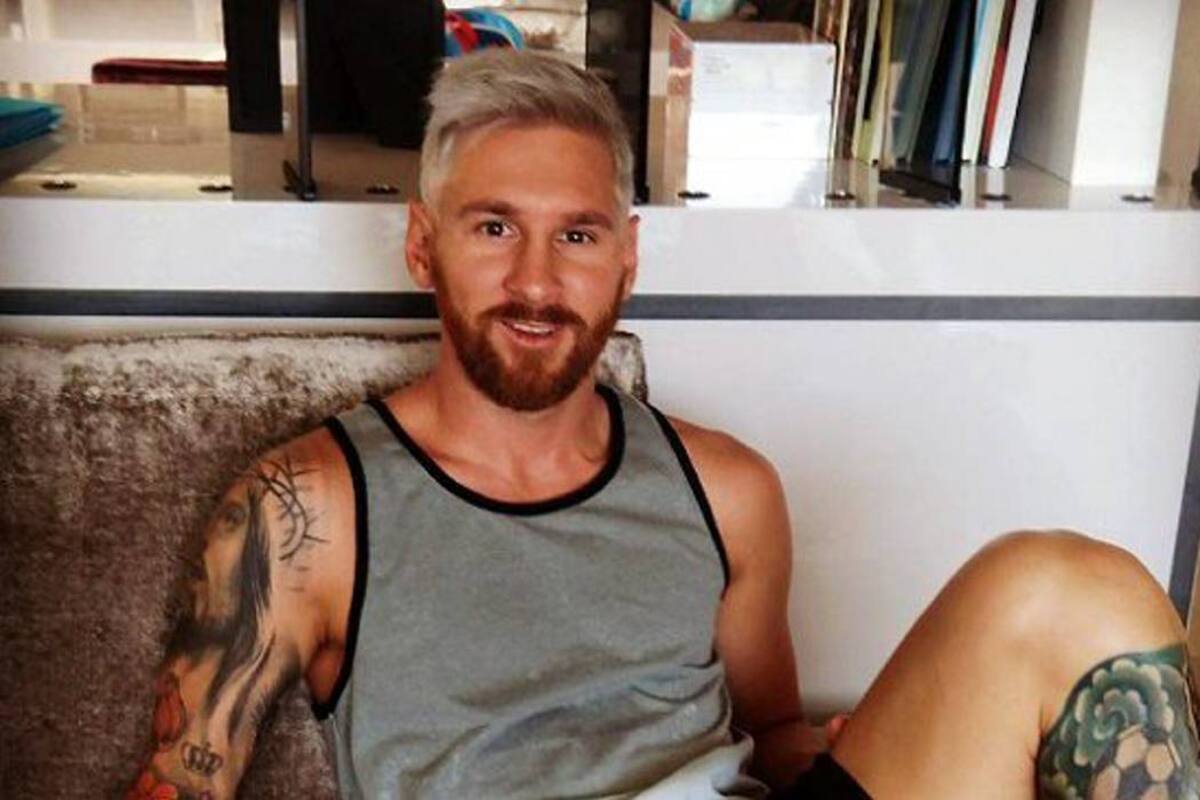 Messi copia a James y se tiñe el pelo de rubio (Foto: Tomada de Instagram)