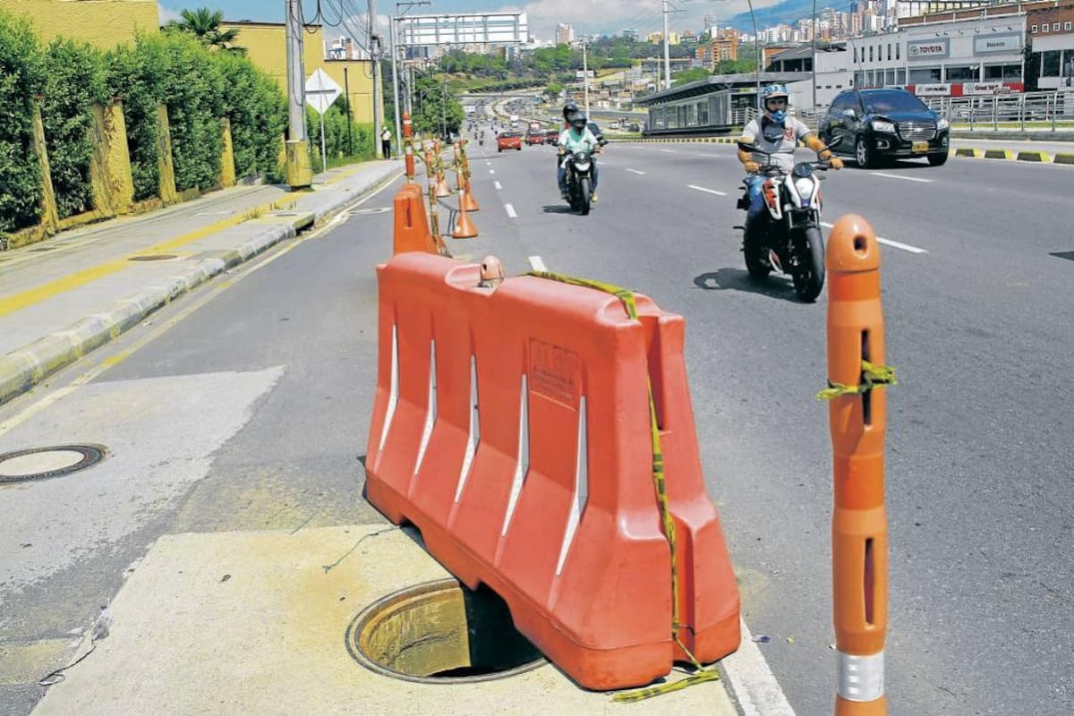Peligro en la autopista a Bucaramanga (Foto: César Flórez / VANGUARDIA LIBERAL)