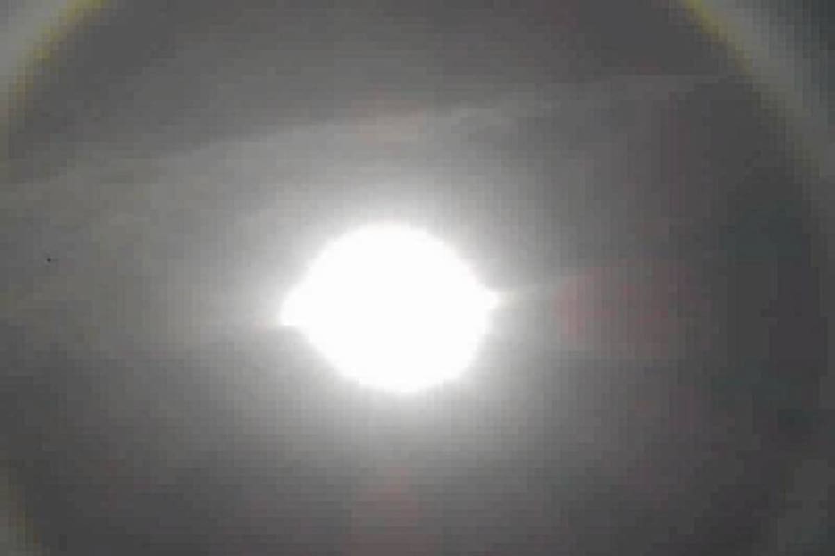 Halo de sol sobre el cielo de Bucaramanga (Foto: Suministrada Monica Aconcha)
