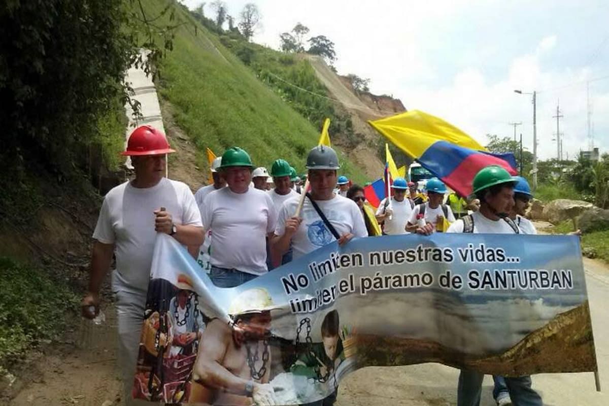 Mineros de Vetas y California lograron acuerdos con la Gobernación de Santander (Foto: Suministrada/VANGUARDIA LIBERAL)