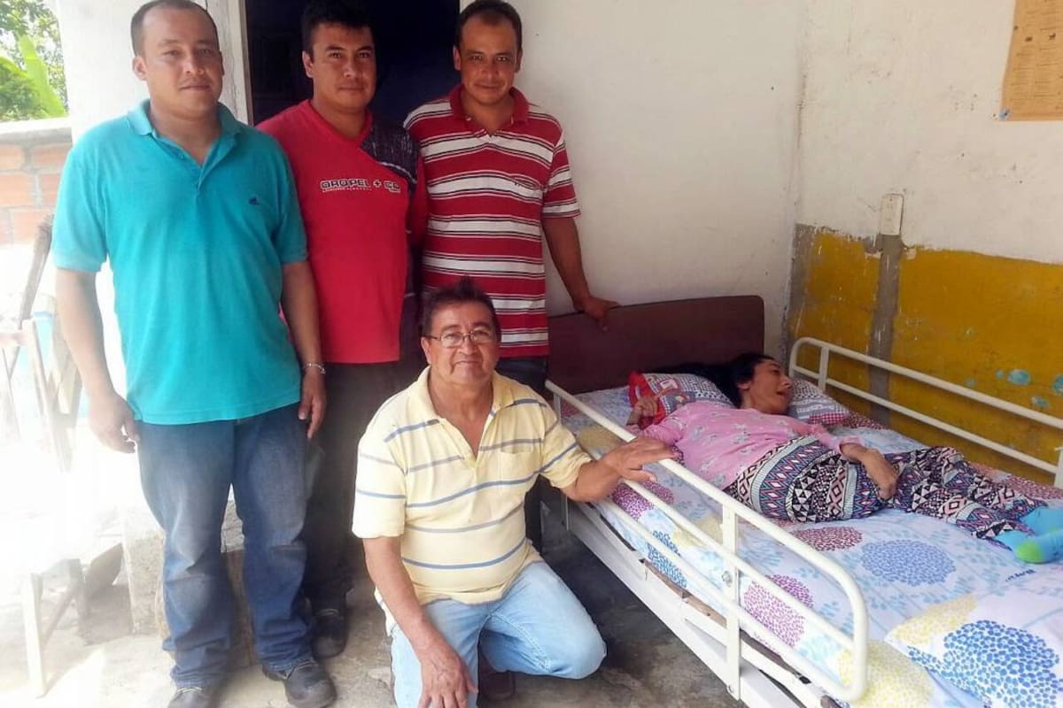 Santandereana con parálisis cerebral esperó 32 años para tener una cama adecuada (Foto: Suministrada /VANGUARDIA LIBERAL)