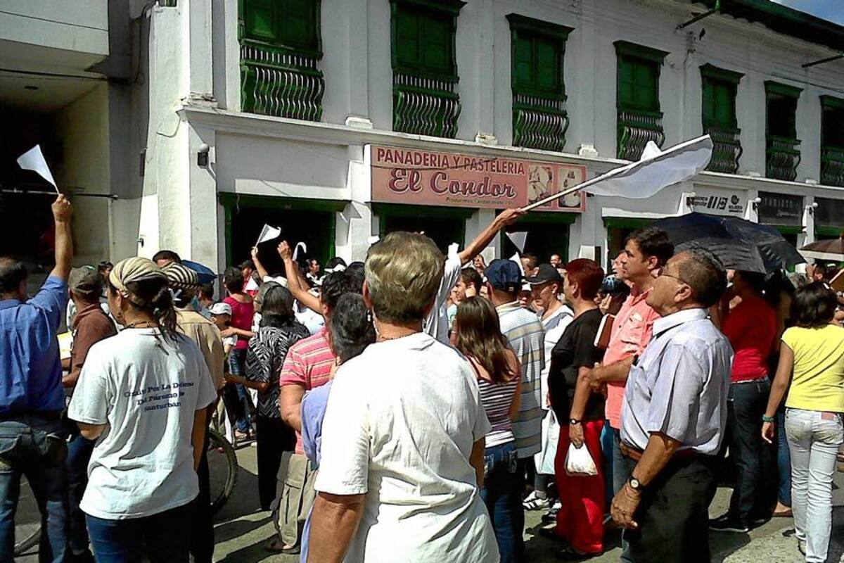 Piedecuesta marcha por la defensa del agua (Foto: Sully Catherine Santos/Vanguardia Liberal)