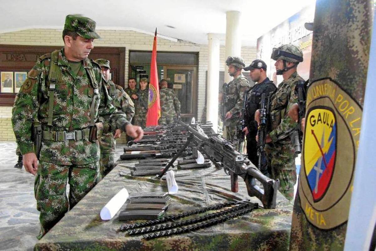 Ejército halla 35 fusiles de banda que opera en el Meta (Foto: Tomado de Internet/ VANGUARDIA LIBERAL)