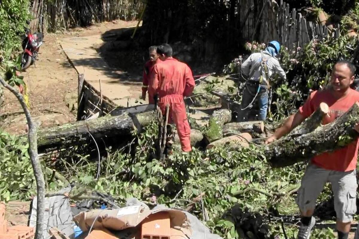 Vendaval en Socorro dejó sin luz barrios y veredas (Foto: Suministrada/ VANGUARDIA LIBERAL)