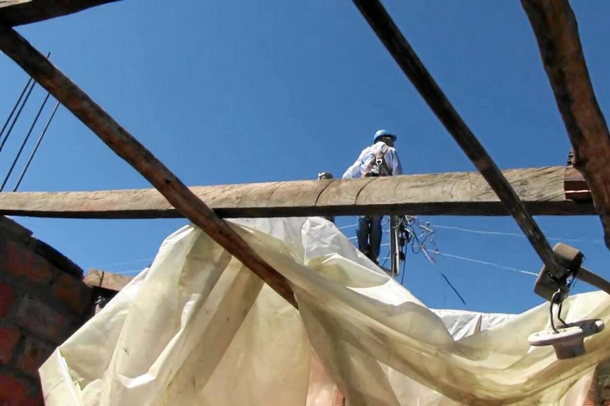 Vendaval en Socorro dejó sin luz barrios y veredas (Foto: Suministrada/ VANGUARDIA LIBERAL)