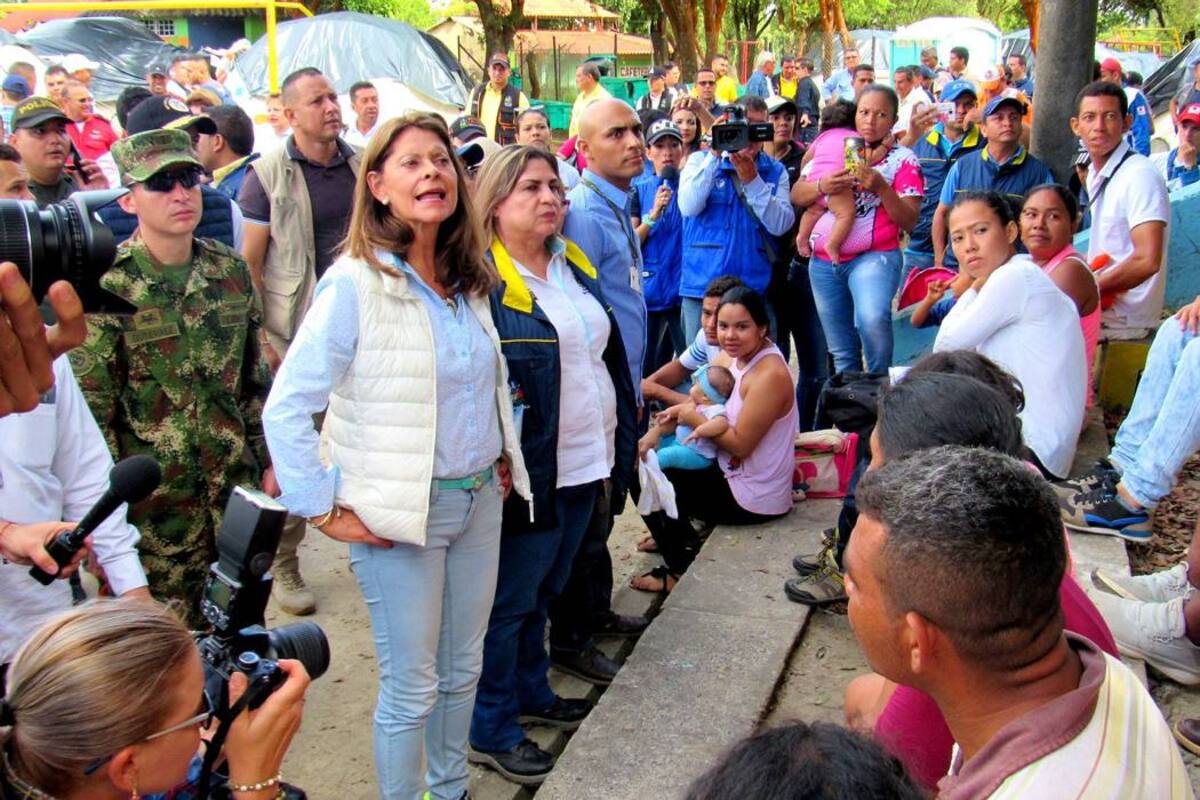 Vicepresidenta llegó a Barrancabermeja para atender la emergencia