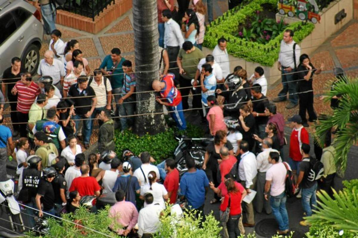 Mueren dos presuntos fleteros en balacera en el parque de Las Palmas (Foto: Suministradas Jhon Delgado)