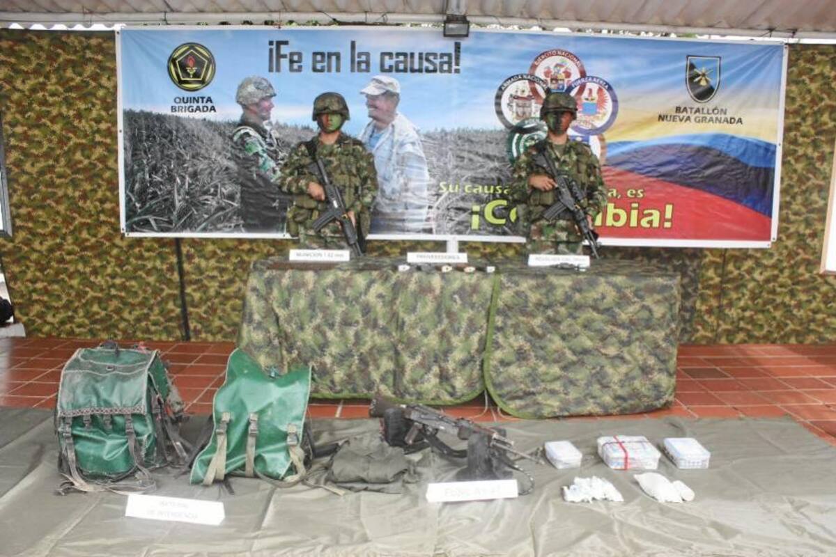 Murió presunto guerrillero de las Farc en el sur de Bolívar (Foto: Suministrada Ejército Nacional/ VANGUARDIA LIBERAL)