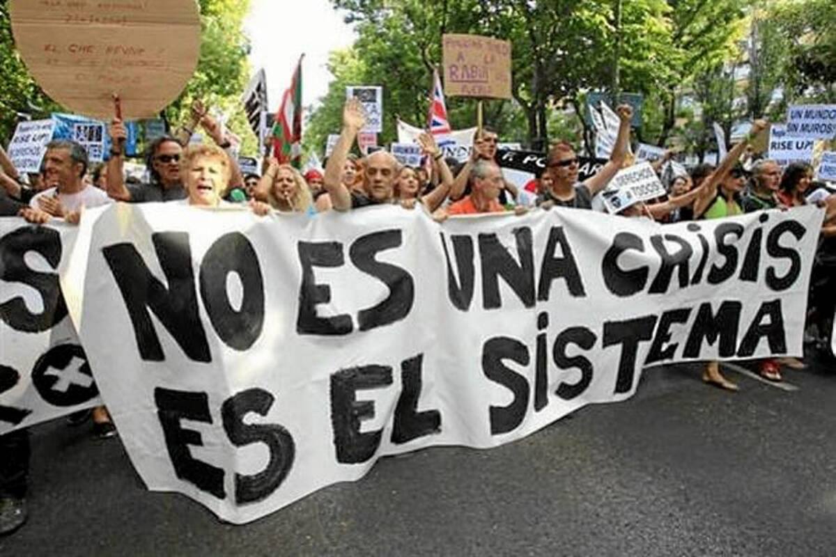 Los "indignados" vuelven a la calle un año después buscando mantener impulso (Foto: Archivo/VANGUARDIA LIBERAL)