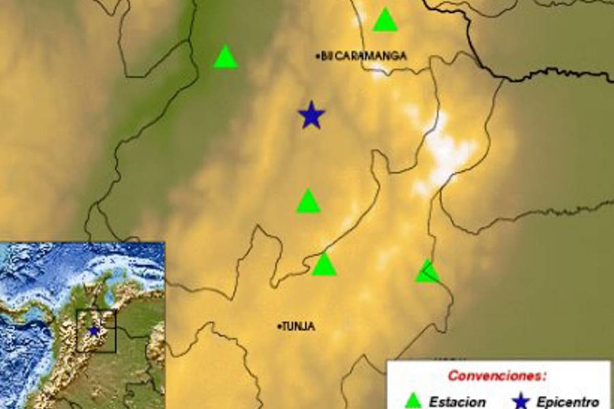De acuerdo con el reporte de Ingeominas, el epicentro del movimiento estuvo situado a 39.79 km de Bucaramanga. (Foto: Tomada de internet/VANGUARDIA LIBERAL)