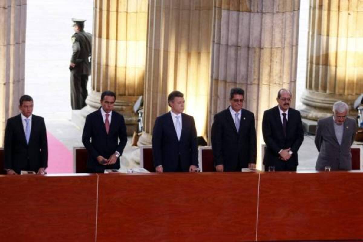 El abogado conservador Juan Manuel Corzo Román y el economista liberal Simón Gaviria fueron elegidos este miércoles presidentes del Senado y de la Cámara de Representantes de Colombia, respectivamente.(Foto: Colprensa/ VANGUARDIA LIBERAL)