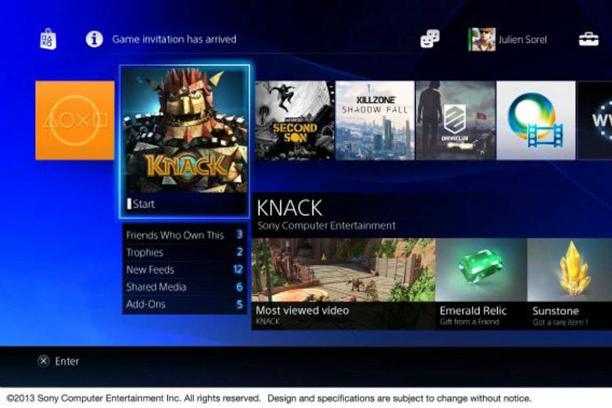 Más imágenes de la interfaz del PlayStation 4 (Foto: Tomada de Internet/ VANGUARDIA LIBERAL)