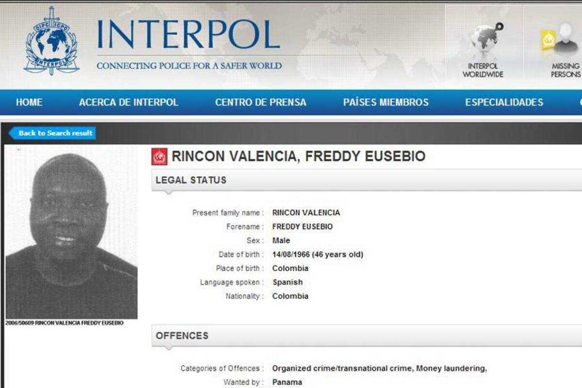 Interpol emite orden de captura contra Freddy Rincón (Foto: Tomada de Internet/ VANGUARDIA LIBERAL)