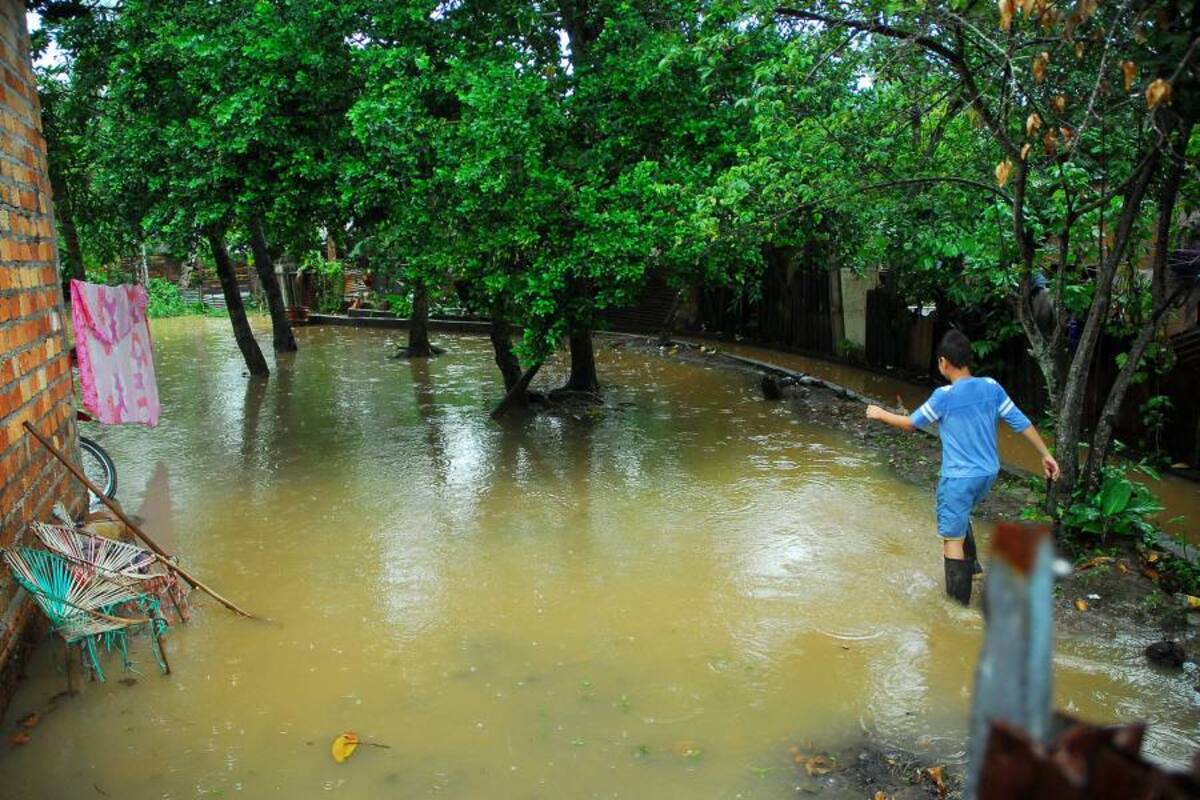30 casas inundadas en el barrio Tejaditos de Piedecuesta (Foto: Archivo/ VANGUARDIA LIBERAL)