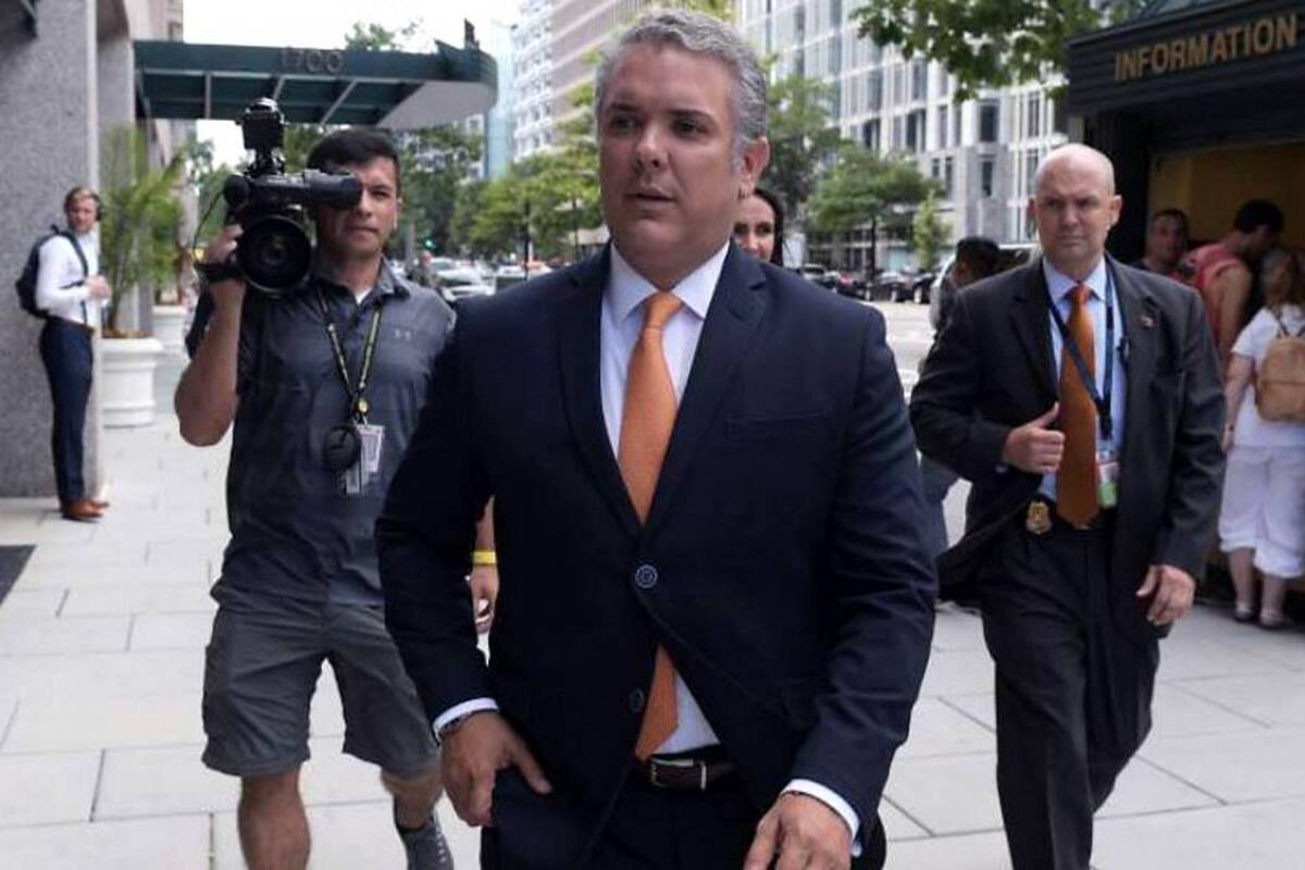 Duque informó que fue una reunión amena en donde primero le expresó su apreció por Colombia. (Foto: EFE/VANGUARDIA LIBERAL)