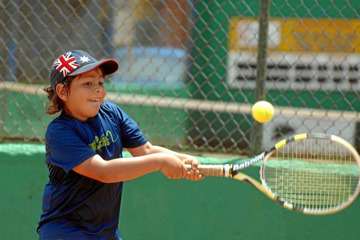 Vea las futuras estrellas del tenis santandereano (Foto: Jaime del Rio/ Vanguardia Liberal)