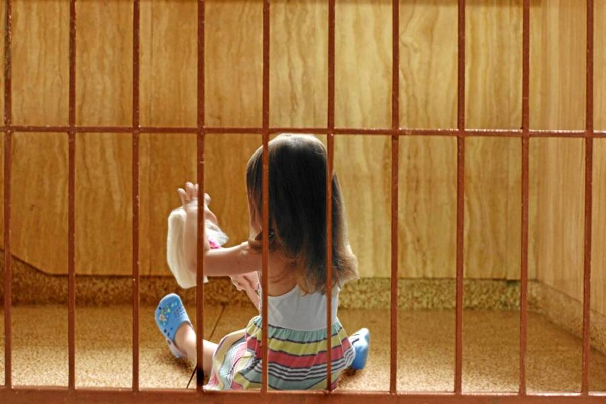 Los niños que viven en la cárcel. (Foto: Jaime del Río/VANGUARDIA LIBERAL)
