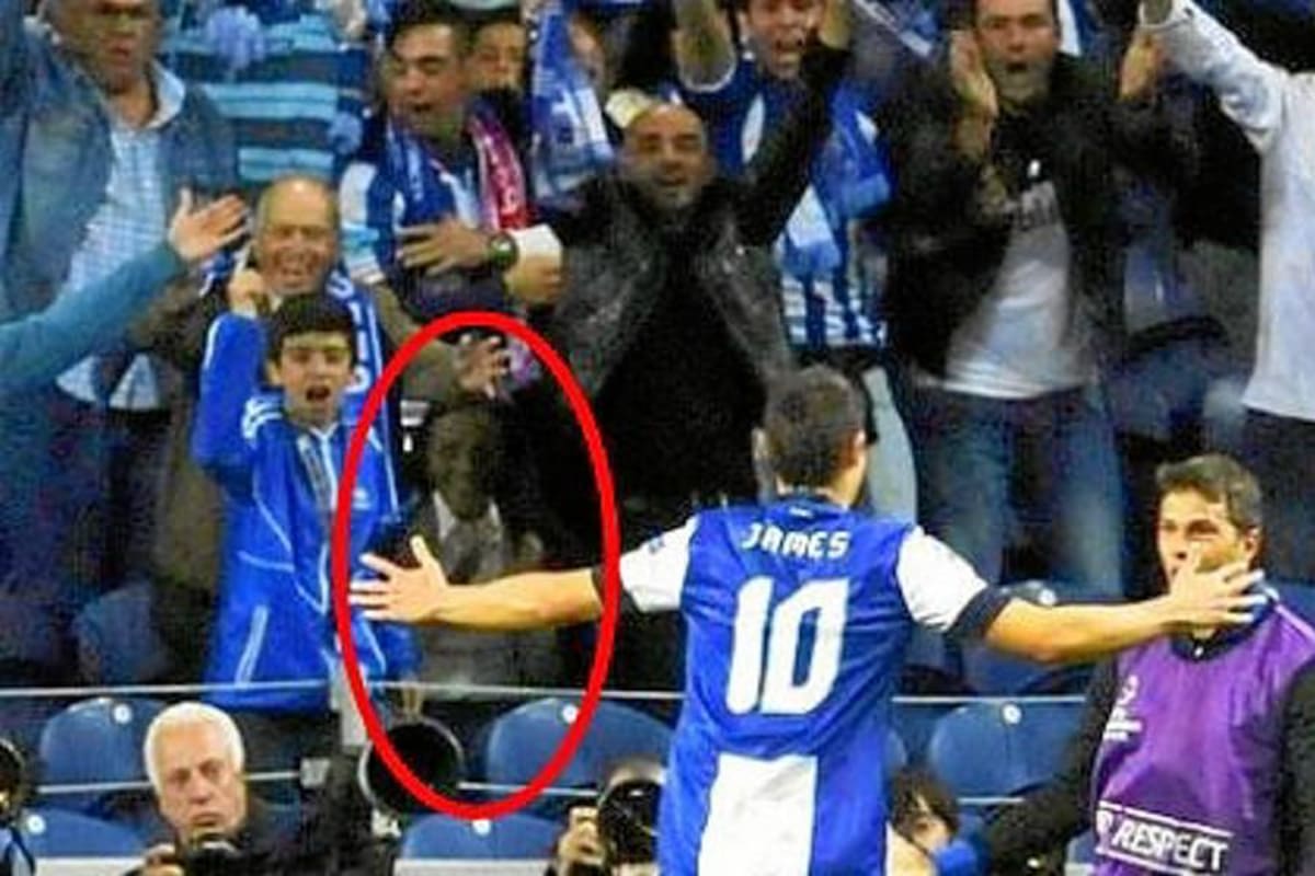 Supuesto fantasma celebra gol de James Rodríguez (Foto: Foto Suministrada/VANGUARDIA LIBERAL)