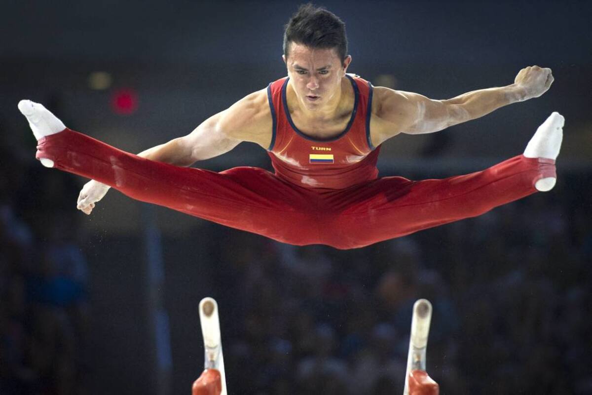 Jossimar Calvo se corona con dos nuevos oros en gimnasia en Toronto-2015 (Foto: AFP / VANGUARDIA LIBERAL)