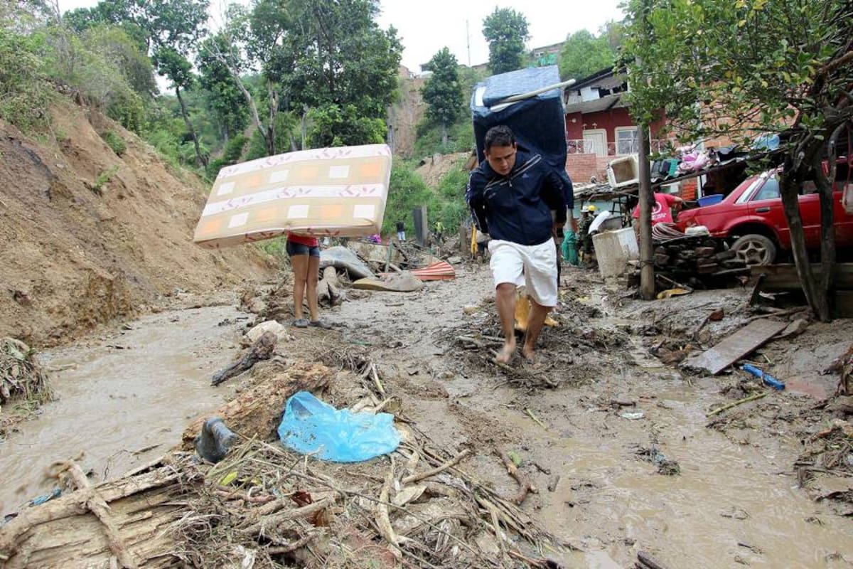 Piedecuestanos relataron cómo vivieron la emergencia por lluvias (Foto: Mauricio Betancourt/VanguardiaLiberal)