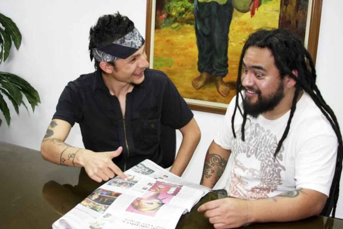 Mario Muñoz y Germán Martínez, miembros de la banda Doctor Krápula. (Foto: Archivo / VANGUARDIA LIBERAL)