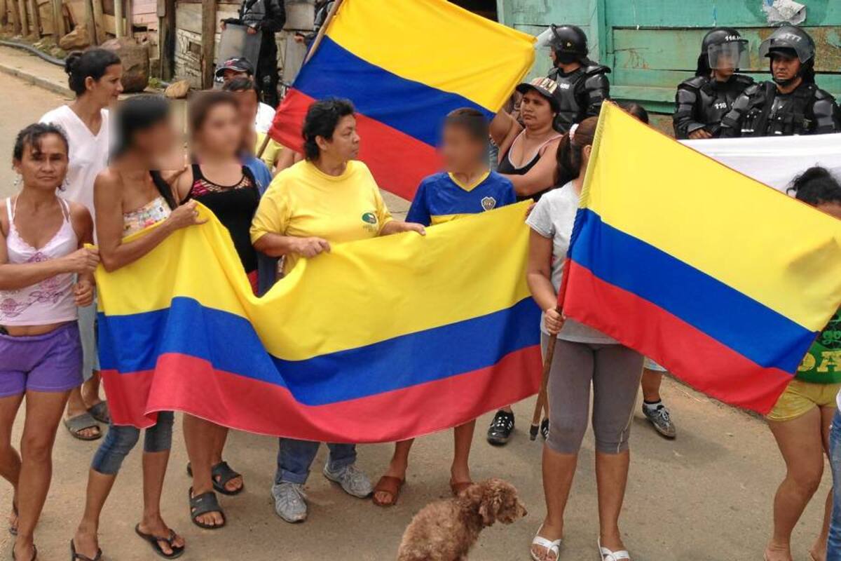 Habitantes del Norte de Bucaramanga protestaron por falta de oportunidades (Foto: Paula Pimiento/VANGUARDIA LIBERAL)