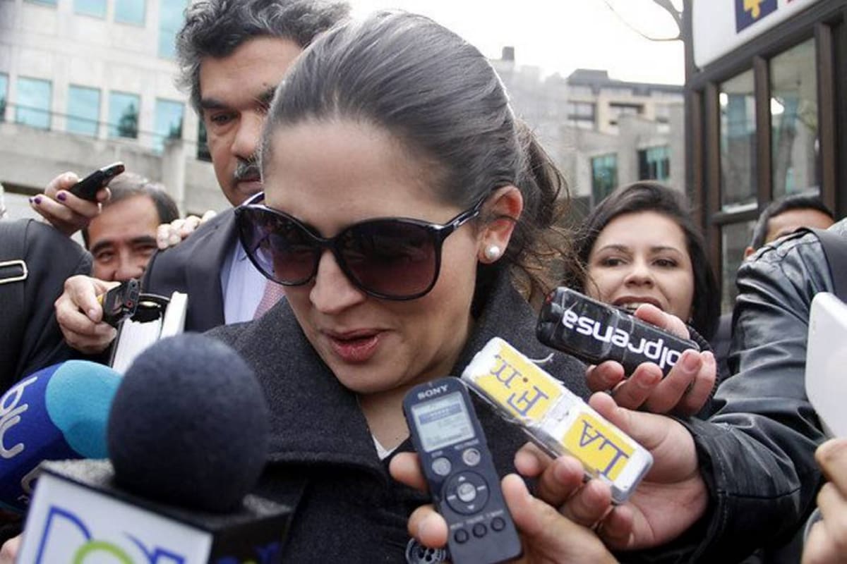 Lina Luna declaró en la Corte por caso 'Hacker' (Foto: Colprensa/ VANGUARDIA LIBERAL)
