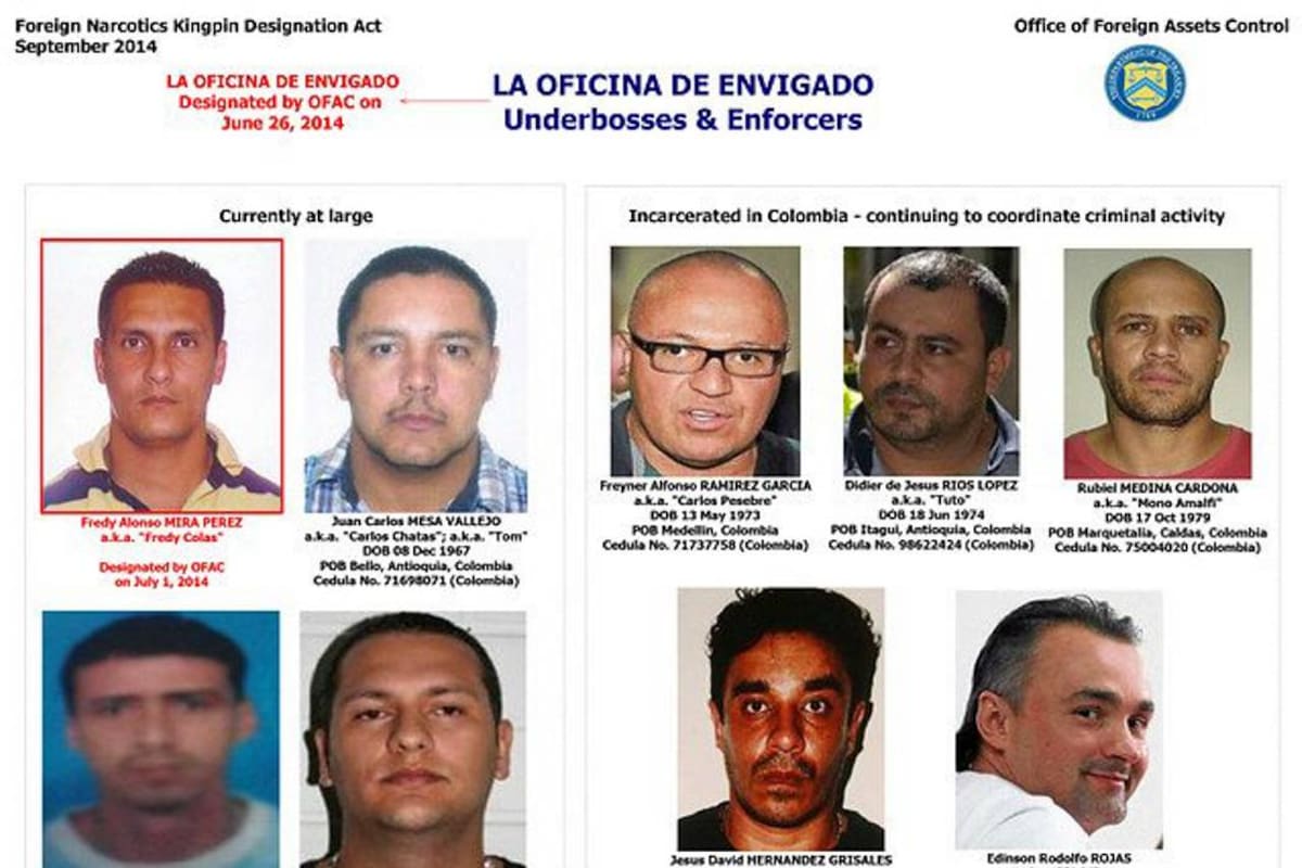 EEUU incluye a ocho jefes de 'la oficina' en Lista Clinton (Foto: Colprensa/ VANGUARDIA LIBERAL)