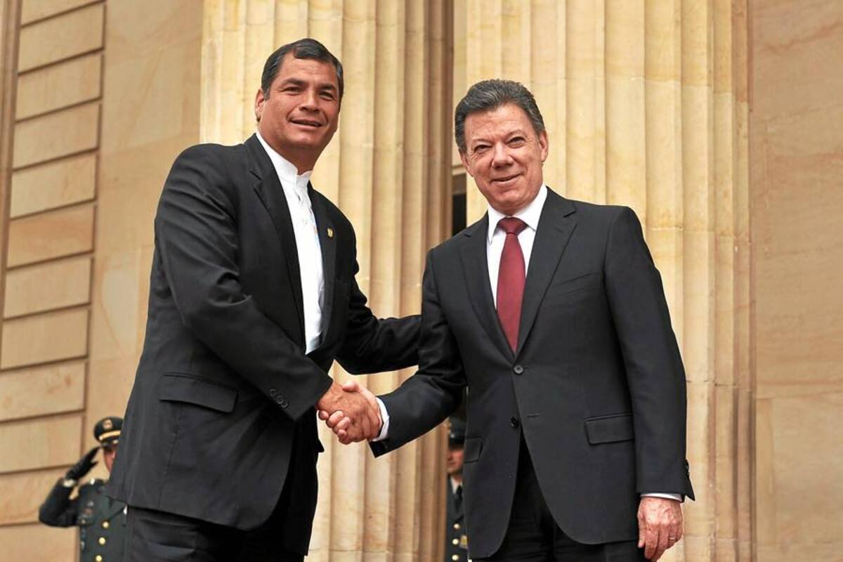 Cancilleres de Colombia y Ecuador preparan encuentro entre Correa y Santos (Foto: Archivo/VANGUARDIA LIBERAL)