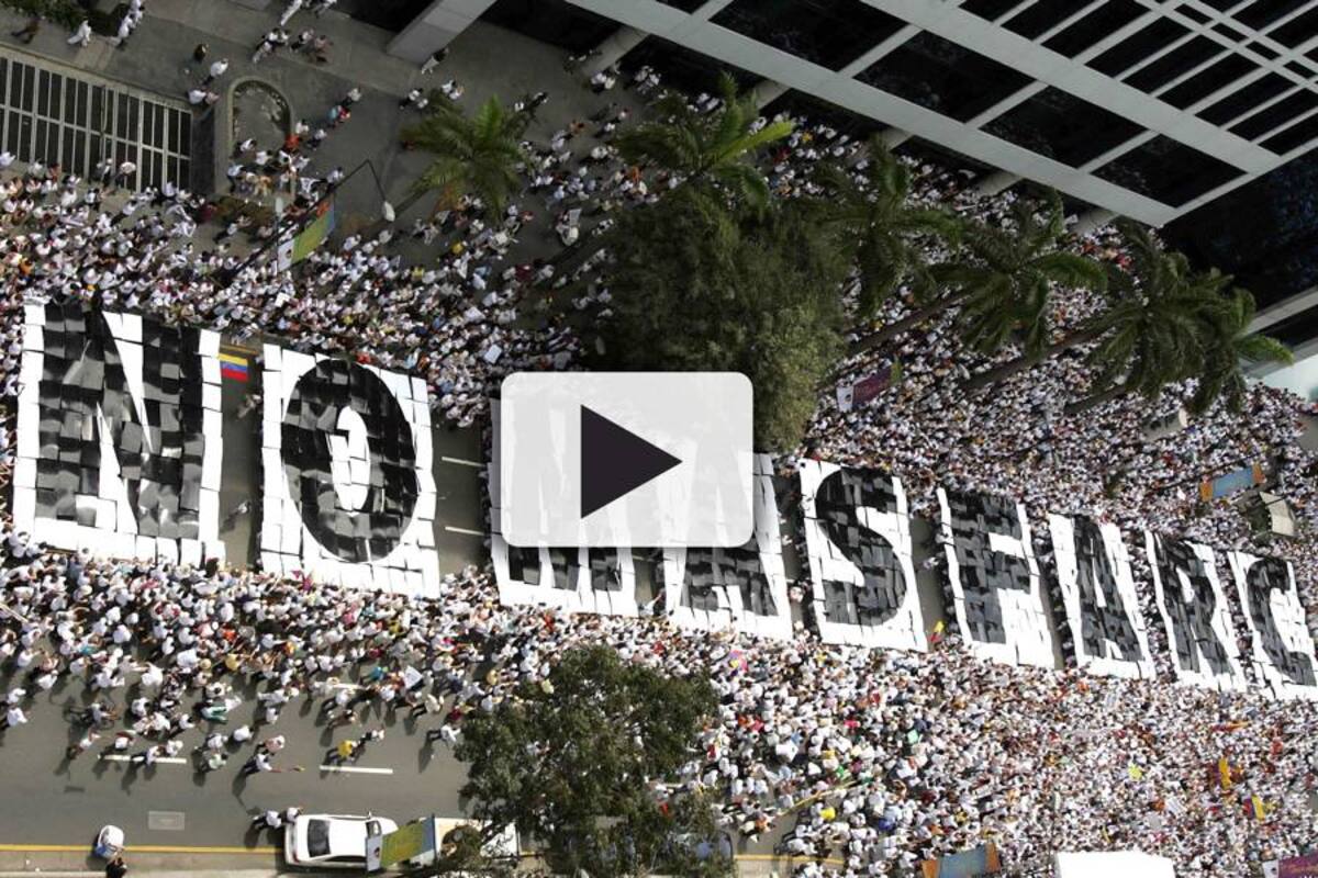 Vea en directo de la marcha en contra del secuestro en Bucaramanga (Foto: Archivo / Vanguardia Liberal)