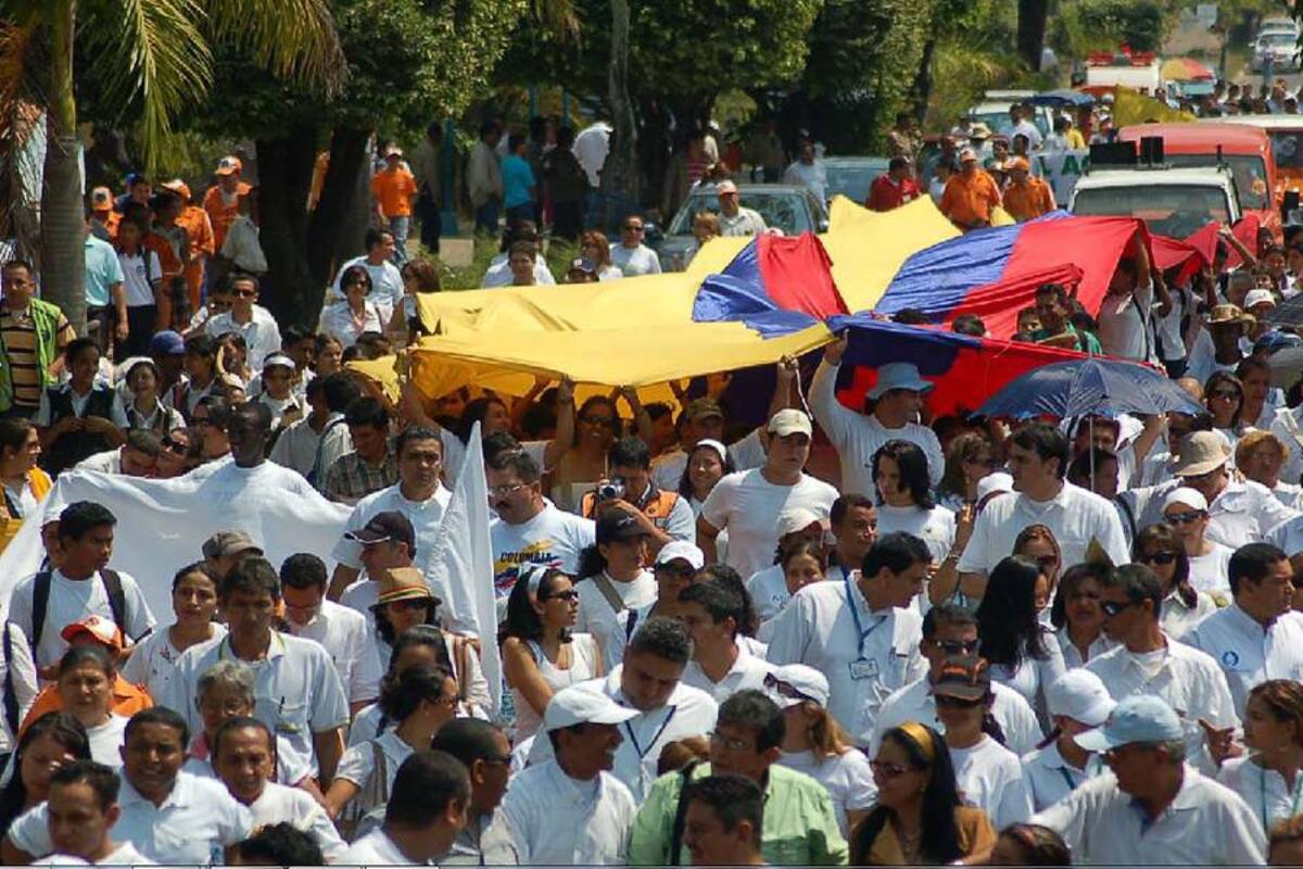 Bucaramanga marchó por los secuestrados (Foto: Archivo/VANGUARDIA LIBERAL)