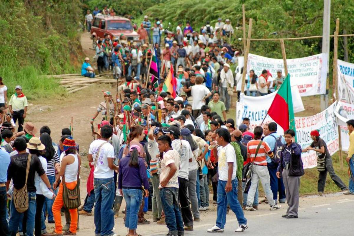 Unos 12.000 indígenas caminan hacia Popayán (Foto: Archivo/ VANGUARDIA LIBERAL)
